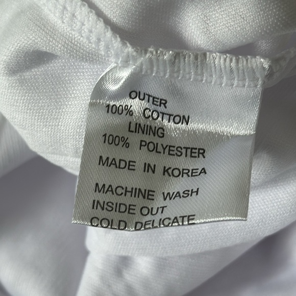 NWT TRACY NEGOSHIAN dress size XS white cotton eyelet mini - Picture 5 of 7